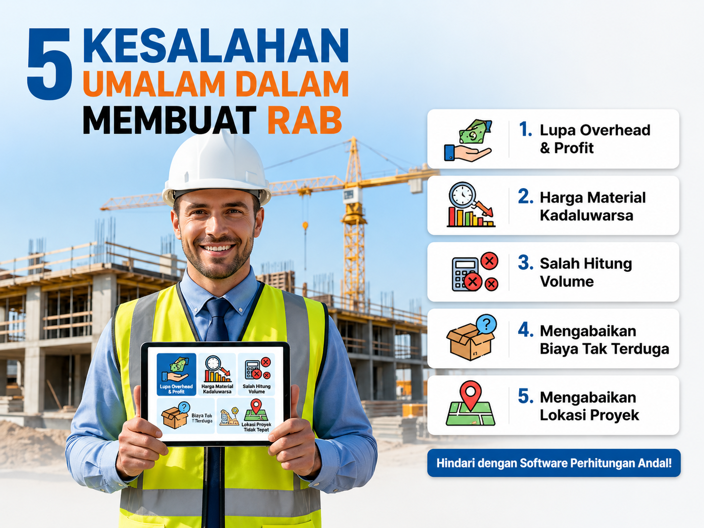 5 Kesalahan Umum Dalam Menghitung RAB